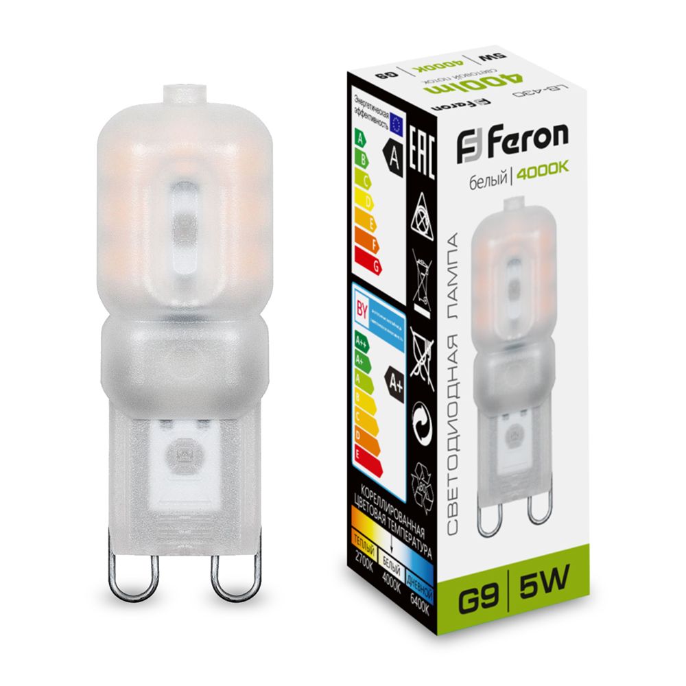 Светодиодная лампа Feron LB-430 G9 5 Вт 4000К