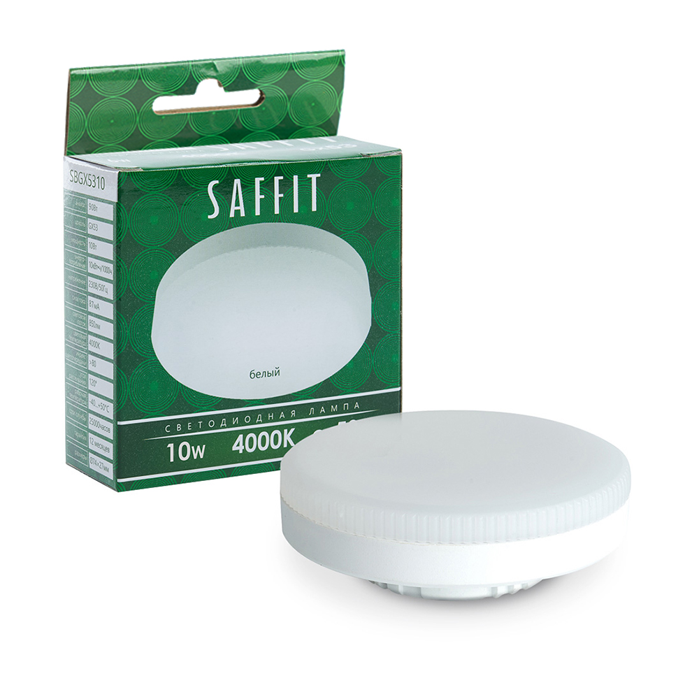 Светодиодная лампа SAFFIT SBGX5310 GX53 10 Вт 4000К