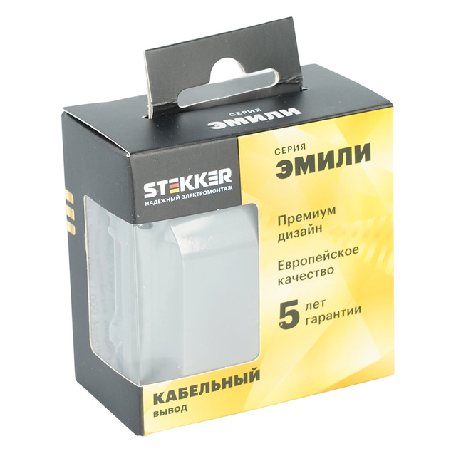 Кабельный вывод ( механизм), Stekker, серия Эмили, платиново-серый, soft-touch, RST00-5119-10 50222 — фото 8