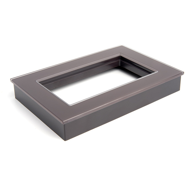 Рамка 2-местная (без перемычки), стекло, STEKKER GFR00-7012-04, серия Катрин, шоколад 39569 — фото 2