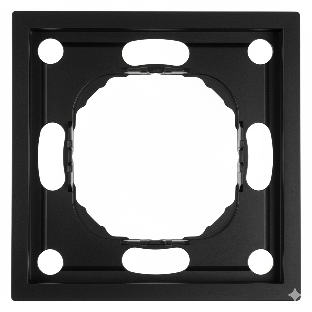Рамка STEKKER PFR00-5001-05, 1-местная, серия Эмили, черный уголь, Soft Touch 49858