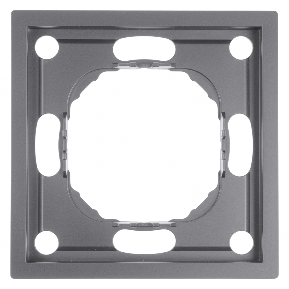 Рамка STEKKER PFR00-5001-10, 1-местная, серия Эмили, платиново-серый, Soft Touch 49962