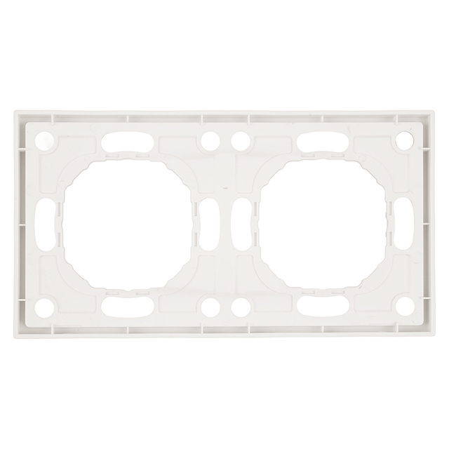 Рамка STEKKER PFR00-5002-01, 2-местная, серия Эмили, белый фарфор, Soft Touch 49885 — фото 4