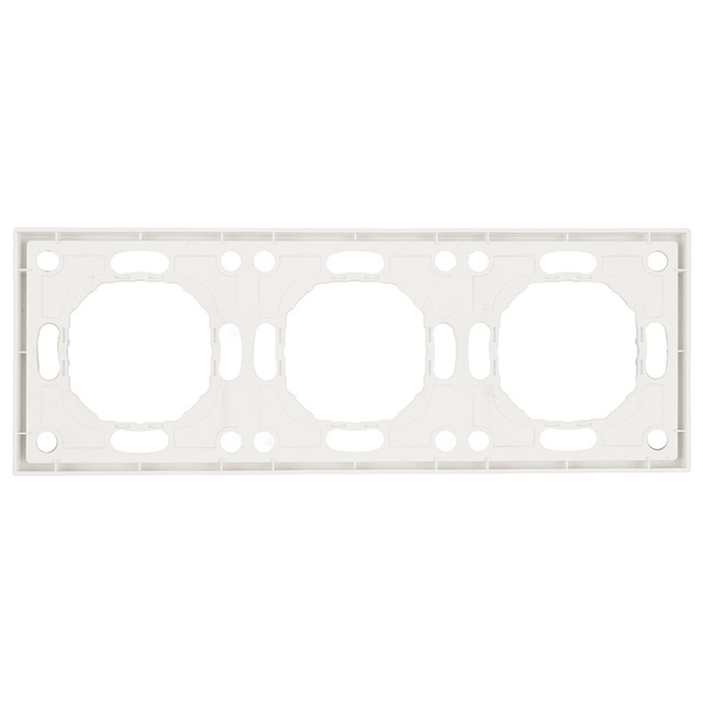Рамка STEKKER PFR00-5003-01, 3-местная, серия Эмили, белый фарфор, Soft Touch 49886 — фото 4