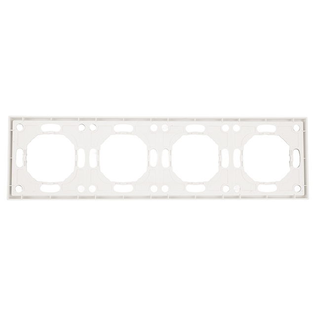 Рамка STEKKER PFR00-5004-01, 4-местная, серия Эмили, белый фарфор, Soft Touch 49887 — фото 4