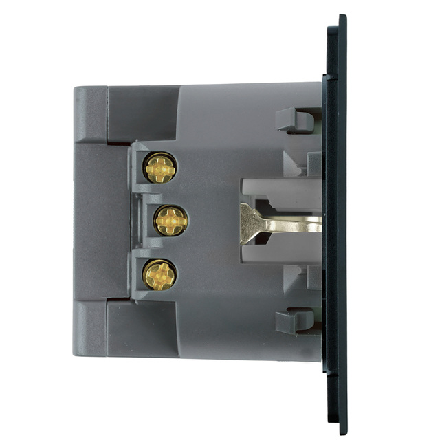 Розетка 1-местная з/ш с/з 16А USB Type-C (механизм), STEKKER, 250В, 20Вт, серия Мия, , 50452 — фото 3