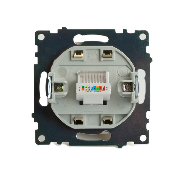 Розетка компьютерная 1-местная RJ-45 (механизм), STEKKER GLS00-7107-08, серия Катрин, золото 49227 — фото 4