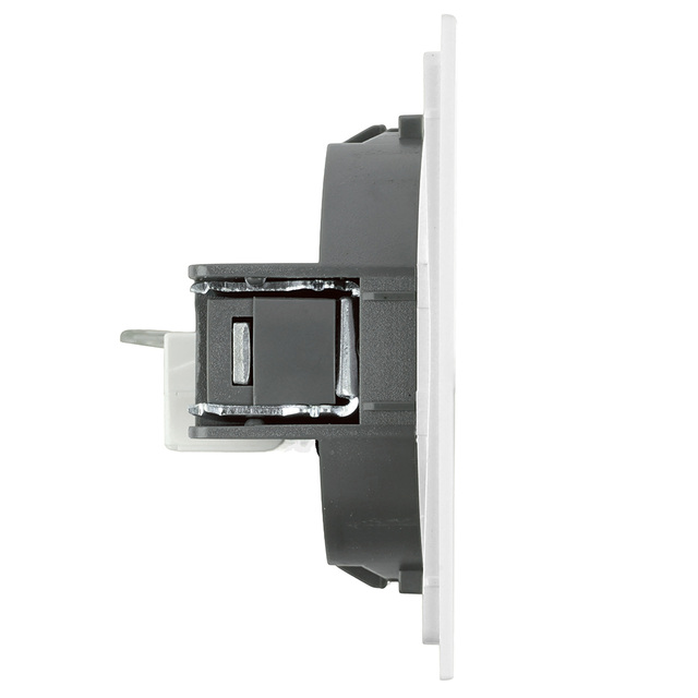 Розетка компьютерная 1-местная RJ-45 (механизм), STEKKER, серия Мия, RST00-3117-01, белая магнолия 50436 — фото 3