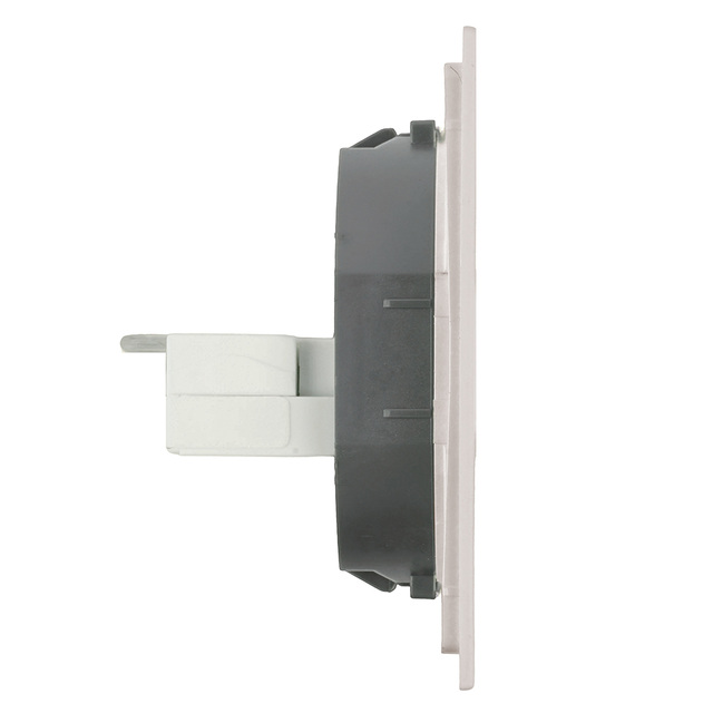 Розетка компьютерная 2-местная RJ-45 (механизм), STEKKER, серия Мия, RST00-3111-08, пудровый жемчуг 50481 — фото 3