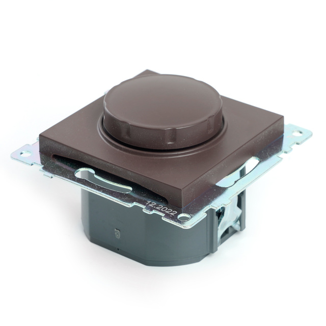 Выключатель диммирующий TRIAC (механизм), STEKKER GLS10-7106-04, 250В, 500Вт, серия Катрин, шоколад 49017 — фото 4
