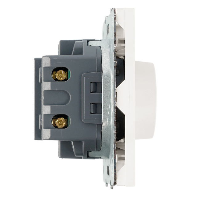 Выключатель диммирующий TRIAC (механизм), STEKKER RSW10-5106-01, 250В, 500Вт, серия Эмили, белый 49868 — фото 3