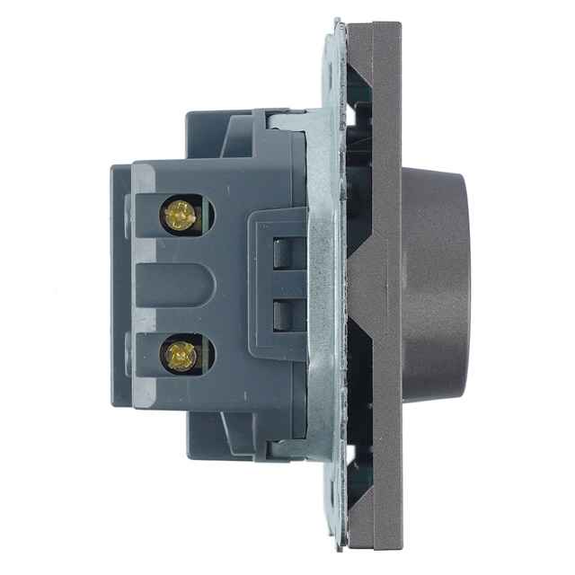 Выключатель диммирующий TRIAC (механизм), STEKKER RSW10-5106-10, 250В, 500Вт, серия Эмили, платиново-серый 49946 — фото 4
