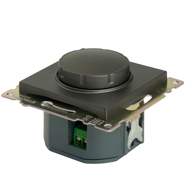 Выключатель диммирующий TRIAC (механизм), STEKKER GLS10-7106-06, 250В, 500Вт, серия Катрин, графит 49413 — фото 6