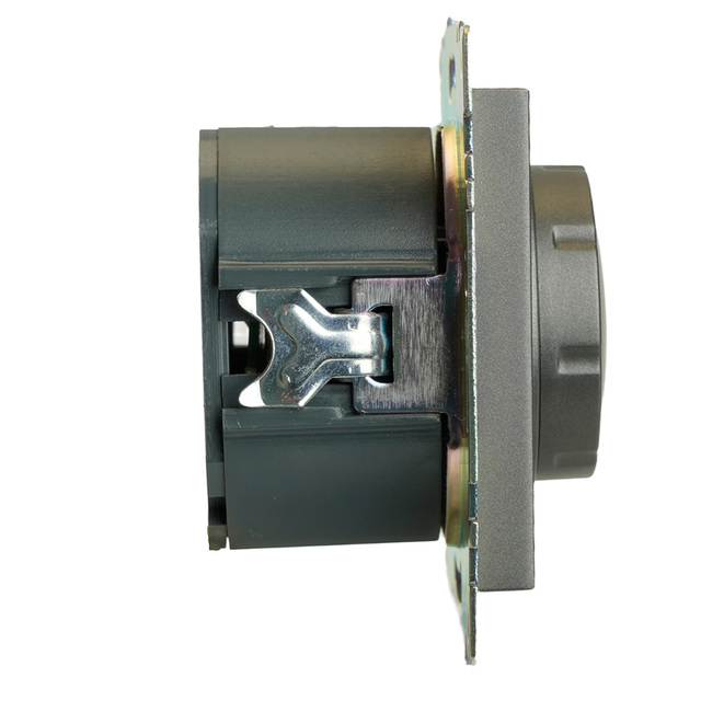 Выключатель диммирующий TRIAC (механизм), STEKKER GLS10-7106-06, 250В, 500Вт, серия Катрин, графит 49413 — фото 7