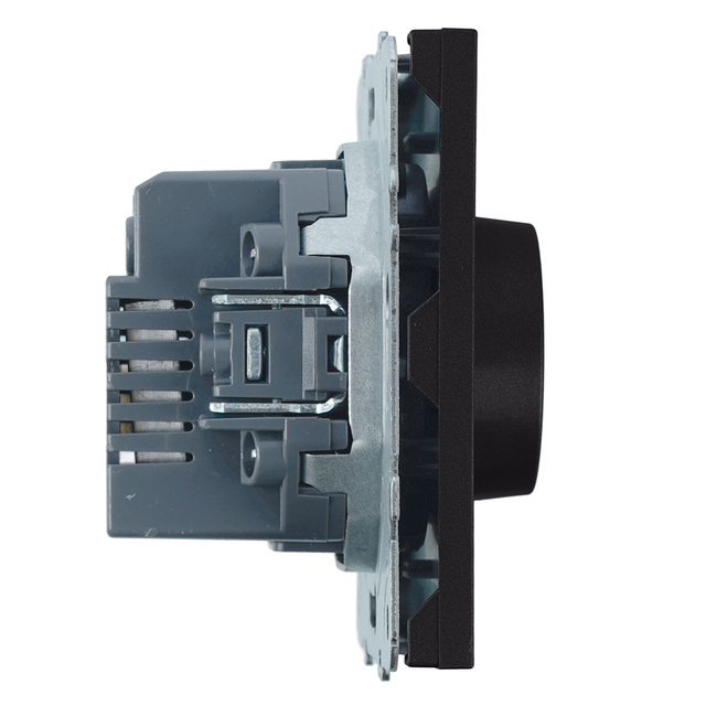 Выключатель диммирующий TRIAC (механизм), STEKKER RSW10-5106-05, 250В, 500Вт, серия Эмили, черный 49842 — фото 3