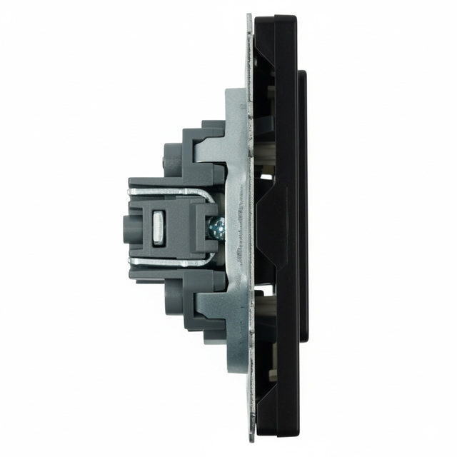 Заглушка (механизм), STEKKER, серия Эмили, черный уголь, soft touch, RST00-5116-05 49857 — фото 3