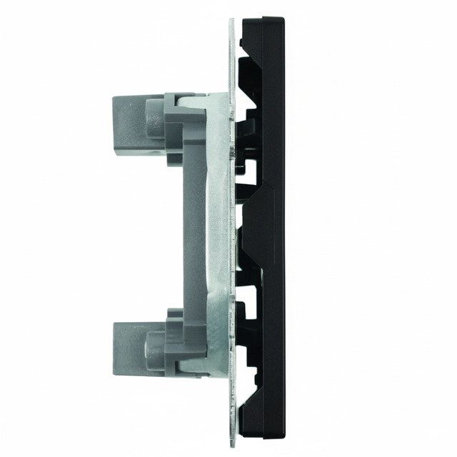 Заглушка (механизм), STEKKER, серия Эмили, черный уголь, soft touch, RST00-5116-05 49857 — фото 4